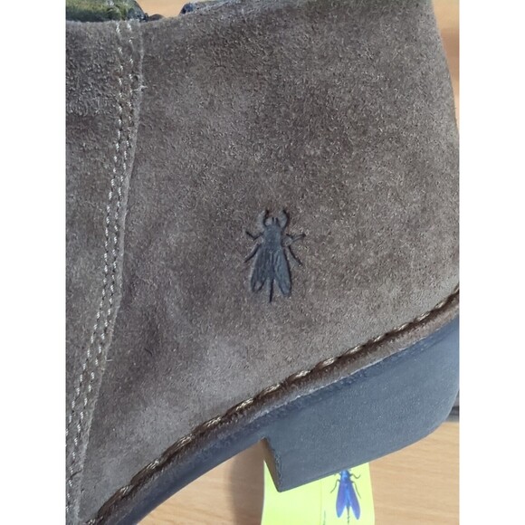 NWT Fly London EUR 39 US 8.5 9 Ankle Slouch Boot Taupe Oil Suede Boho Lagenlook - Picture 12 of 13